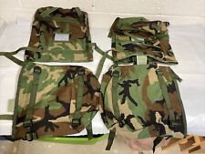 1997 US Woodland Camo MOLLE II Radio Pouches Bag Pack NWOT Army Military Lot x4 picture
