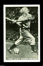 1920 Baseball Hilborn Novelty Postcard Uncle Sam Can't Strike Him Out picture