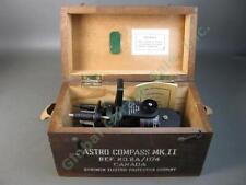WWII Astro Compass MK II Airplane Navigation Instrument Tool Case Instructions picture