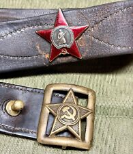 Soviet WWII Medal Order of the Red Star + M35 Belt - Awarded for Combat Action picture