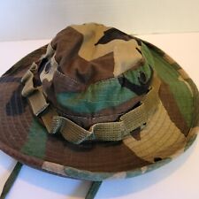 Hat Boonie Sun Woodland camoflage type 3 Military Issue size 6 3/8 picture