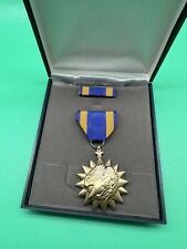 Vintage Military US Army Air Corps Medal-Eagle+Lightning Bolts w/ Ribbon In Case picture