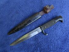 ORIGINAL GERMAN BAYONET STYLE FIGHTING KNIFE DAGGER AND SCABBARD MAKER EICKHORN picture