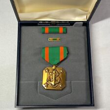U.S. Navy Marine Corps Achievement Medal With Ribbon And Lapel Pin In Box Mint picture