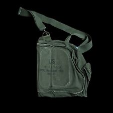 Vintage Military Worn Used Shoulder Bag 50's 60's Mask Protective picture