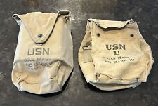 Navy Gas Mask Storage Bags...vintage picture