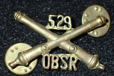 WWII US Army 529th Field Artillery Batt. OBSR Observation Officers Branch Pin VR picture