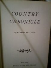 Country Chronicles By Herman Peterson 1945 First Edition Great Condition  picture