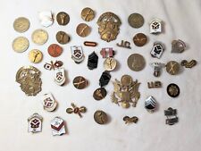 Vintage Lot Of Over 40 US Military Patchs And Medals/Pins picture