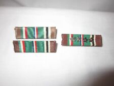 Original WWII U.S. Army Theater Made ETO Uniform Ribbon Bars and FOUR STAR BAR picture
