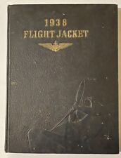 Vintage 1938 Naval Air Basic Training Flight Jacket US Yearbook Navy Cadets picture