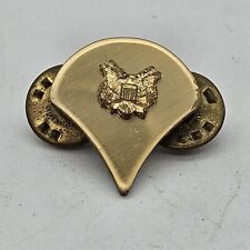 Vintage Military Navy Insignia Gold Tone Eagle Lapel Pin Naval WWII picture