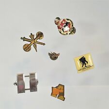 Vintage U.S. Army Pin Lot Mixed Military Hat Lapel Pins picture