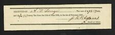 Partly-Printed Civil War Era Pulaski County, Arkansas Tax Receipt picture