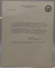 Vintage Correspondence US Air Force UFO Sighting 1968 picture