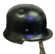 Original German WW2 No Decal Steel  Firemans / Police Helmet--Nice picture