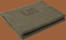 U.S MILITARY STYLE ARMY WOOL BLANKET CAMPING SURVIVAL 60X80 HEAVY DUTY NEW picture