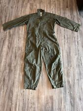 US Military CWU-27/P Flyers Coveralls 46S Flight Suit Sage Green Aviator Pilot picture