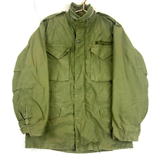 Vintage Military M65 Jacket Size Small Green Vietnam Era 60s 70s picture