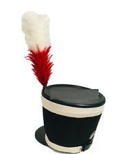 DGH® Napoleonic  White Shako Hat+White & Red Plume+Free Expedite Shipping 1806 picture