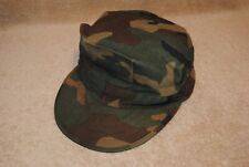 Old US Military Marines or Navy US Issue Camo Cap or Hat with Visor picture