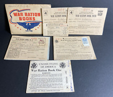 5 War Ration Books ~ Treadwell, Delaware County, NY 1940's ~ WWII Era Ephemera picture