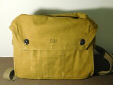 VINTAGE MILITARY MUSETTE BAG MARKED SM picture