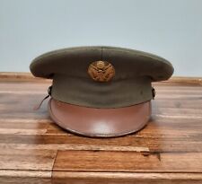 Vintage Imperial Military Captains Hat with Gold Eagle picture