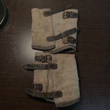 Original WW2 German Uniform Gaiters For Boots Matching Pair picture
