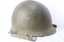 WWII Camo M1 Helmet Army Salty US Shell Camoflauge picture