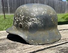 WW2 German Helmet M40 Original Named Camo? picture