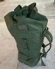 Military Army Navy Style Light weighted Double Strap Duffel Bag Pack Nice Used picture