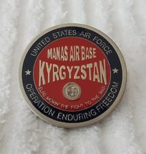 AUTHENTIC OEF MANAS AIR BASE 376 ELRS KYRGYZSTAN RARE CHALLENGE COIN picture