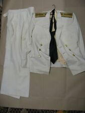 Set of ceremonial white lieutenant of the USSR Navy RHBZ troops. picture