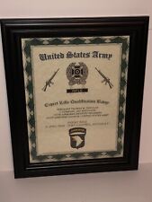 ARMY - EXPERT RIFLE BADGE QUALIFICATION PRINT / w/Free Custom Printing picture