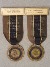 3614 - American Legion Membership Medals 1943 Colorado Convention - H & She Pair picture