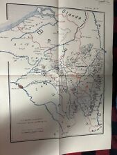 1920’S  Large Military Map WWI : France Belgium Germany War Theater C7D10 picture