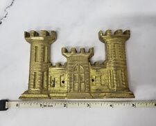 US Army Engineers Brass Castle Wall Ornament  picture