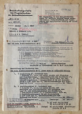 WW2 GERMAN REICHSMARSHALL / REICHSMINISTER of AVIATION PROCUREMENT DOCUMENT 1941 picture