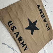 RARE Vintage Original WWI-WWII Brown Denim/Khaki US Army Single Star Flag EUC picture