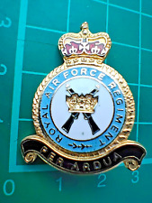 Vintage RAF Enamel LAPEL PIN BADGE - ROYAL AIR FORCE REGIMENT picture
