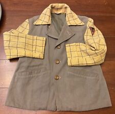 Rare 1940s WWII Boy’s Safety Legion Jacket With Insignia Sz 8 Side Tabs picture