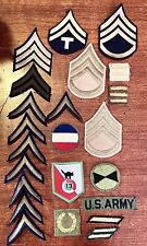 VINTAGE US ARMY All Or Most From WW2 WWII PATCH LOT 23 PATCHES VARIATIONS picture