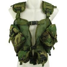 USGI Military Tactical Load Bearing Vest LBV Woodland Camo-Good Condition picture