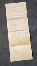 WW2 WWII Late war German paper document REICHSBAHN Railways Train receipt 1944 picture