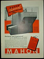 1942 METAL AIRPLANE PARTS WASHING MACHINE WWII vintage MAHON Co Trade print ad picture