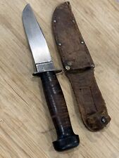 Vintage WWII H Boker & Co USA USN Navy Fixed Blade Deck Knife  picture
