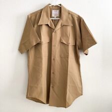 Creighton USMC Marine Corps Men's Khaki Short Sleeve Shirt XL 17-17 1/2 picture