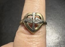 WWII USAAF Army Air Forces 10kt Gold Sweetheart Ring Size 7 AAF Signed JJ White picture