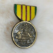 Republic of Vietnam Veteran Commemorative Service Ribbon Medal Enamel Lapel Pin picture